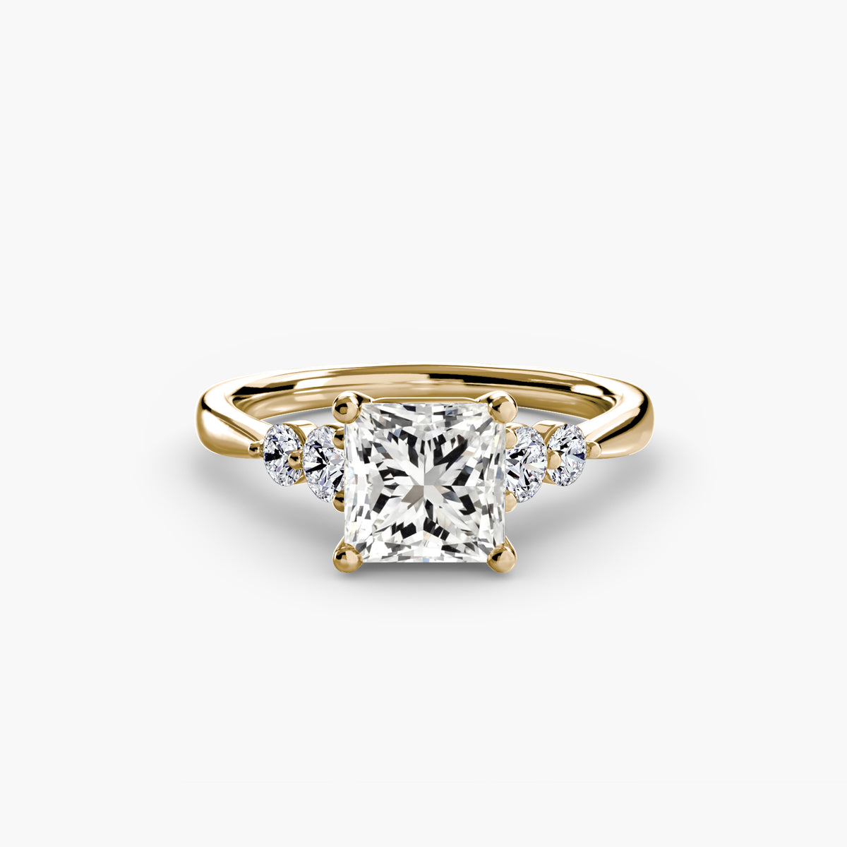 The Sylvie Solitaire with Shoulder Accents Setting