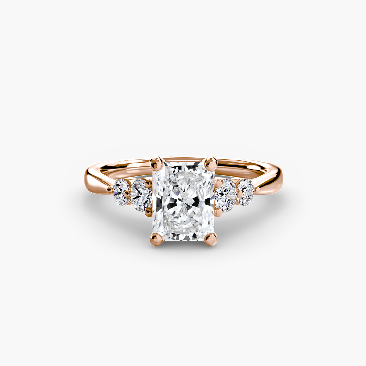 The Sylvie Solitaire with Shoulder Accents Setting