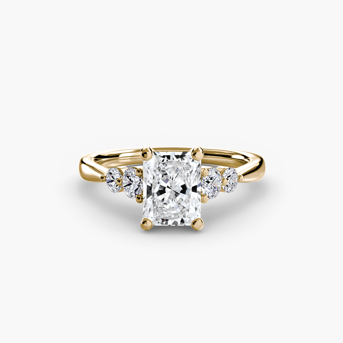 The Sylvie Solitaire with Shoulder Accents Setting