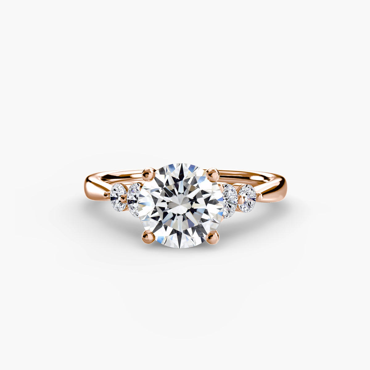 The Sylvie Solitaire with Shoulder Accents Setting