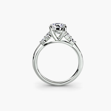 The Sylvie Solitaire with Shoulder Accents Setting