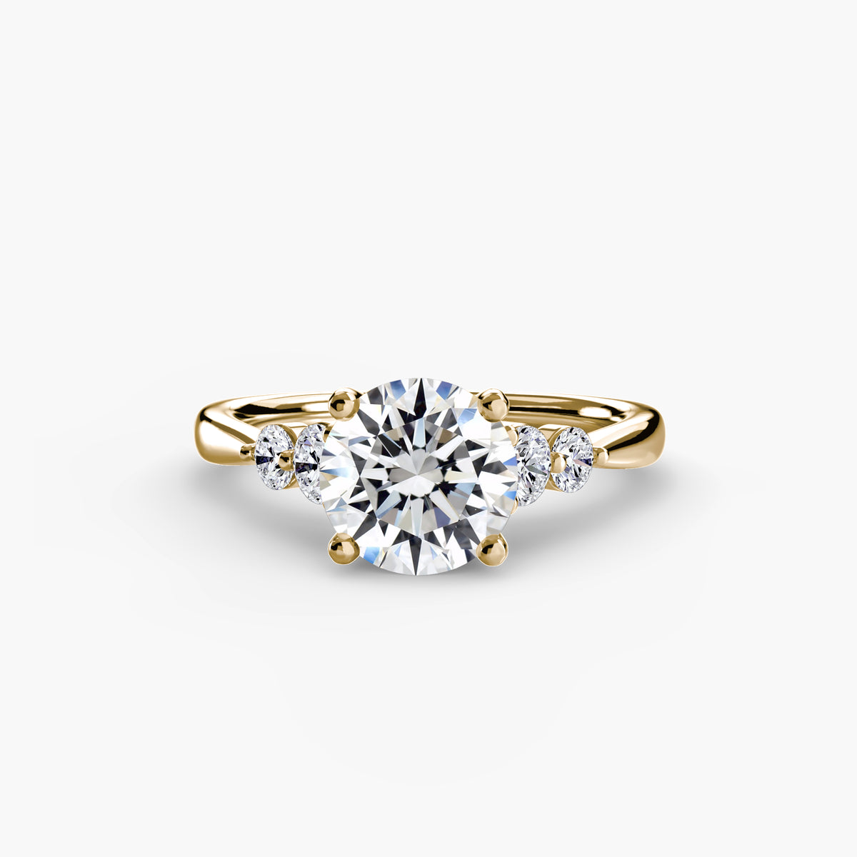 The Sylvie Solitaire with Shoulder Accents Setting