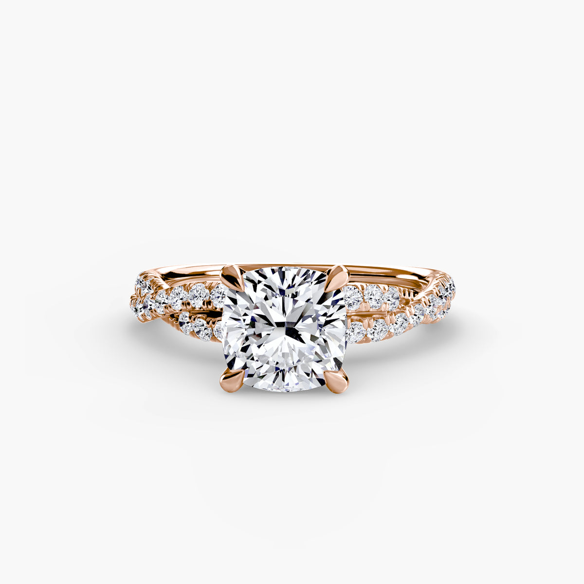 The Twisted Pavé Solitaire Setting