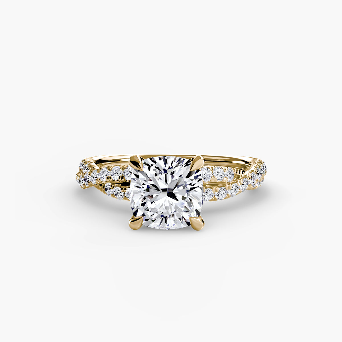 The Twisted Pavé Solitaire Setting