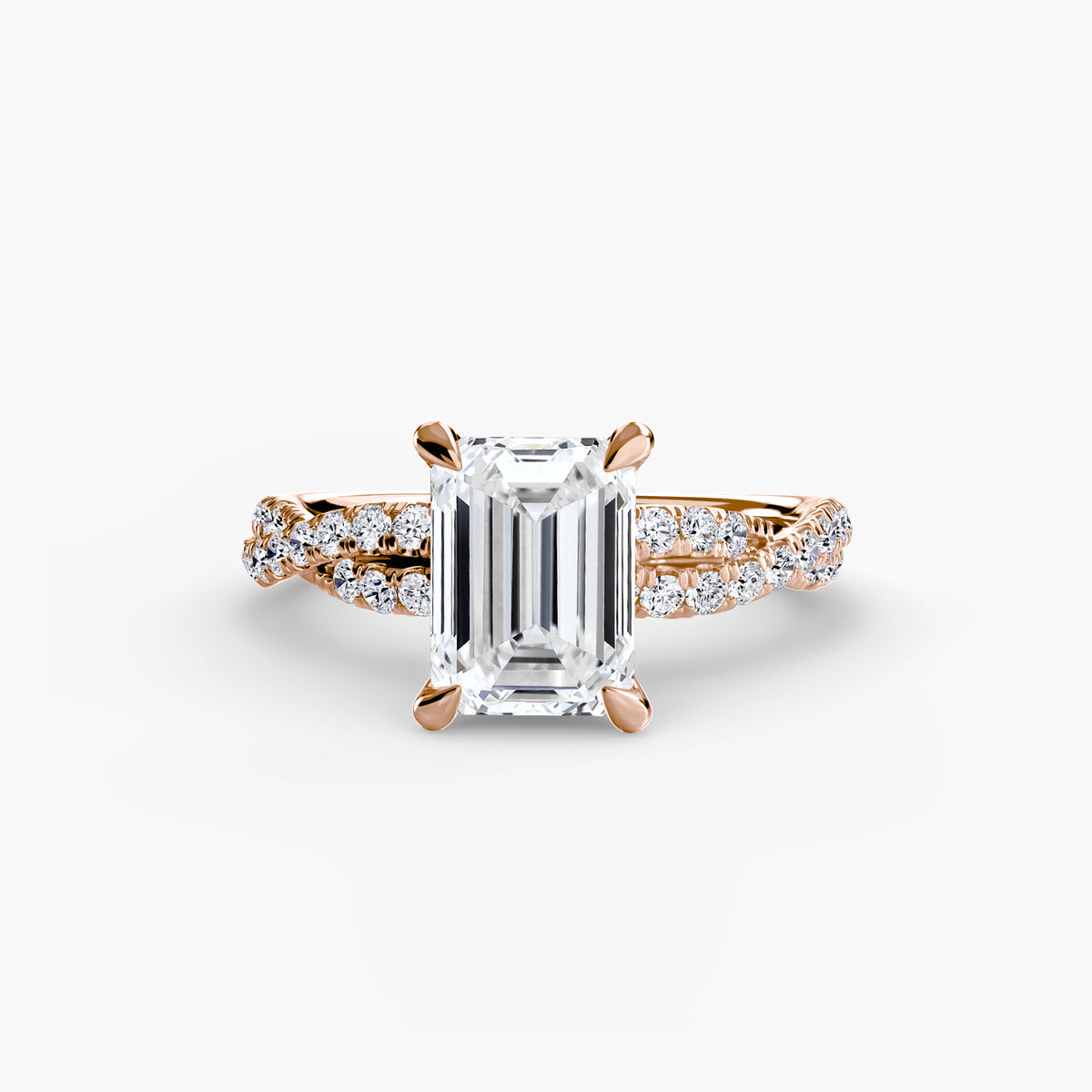 The Twisted Pavé Solitaire Setting