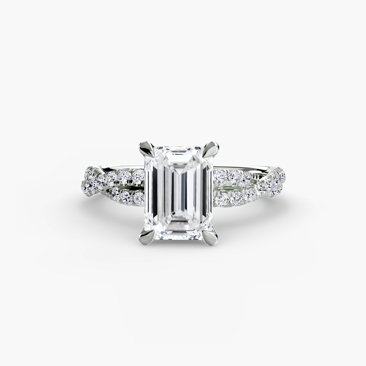 The Twisted Pavé Solitaire Setting