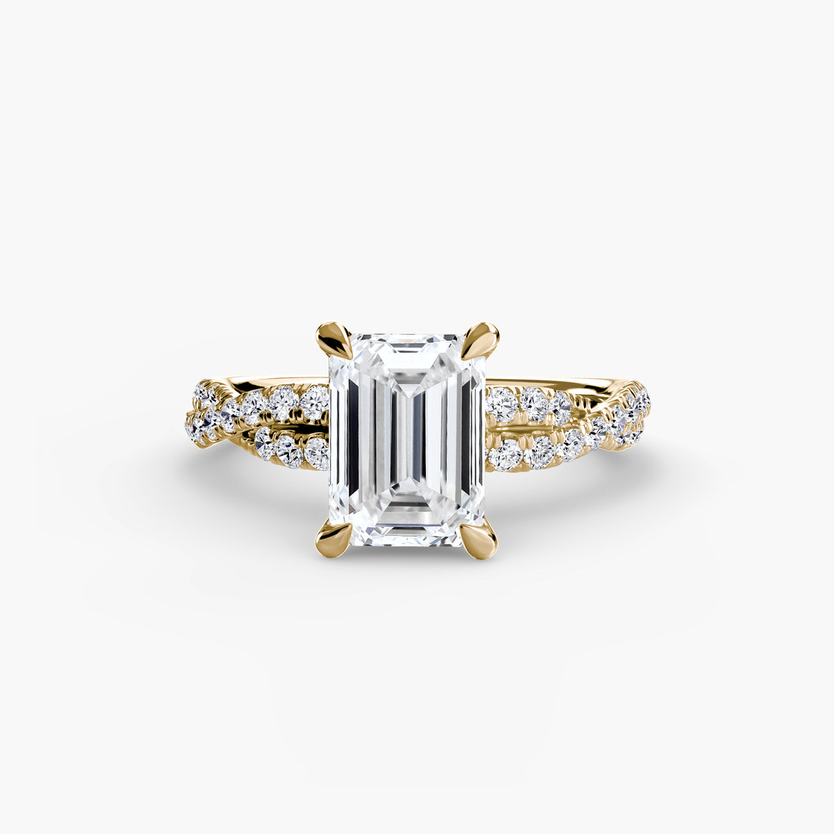 The Twisted Pavé Solitaire Setting