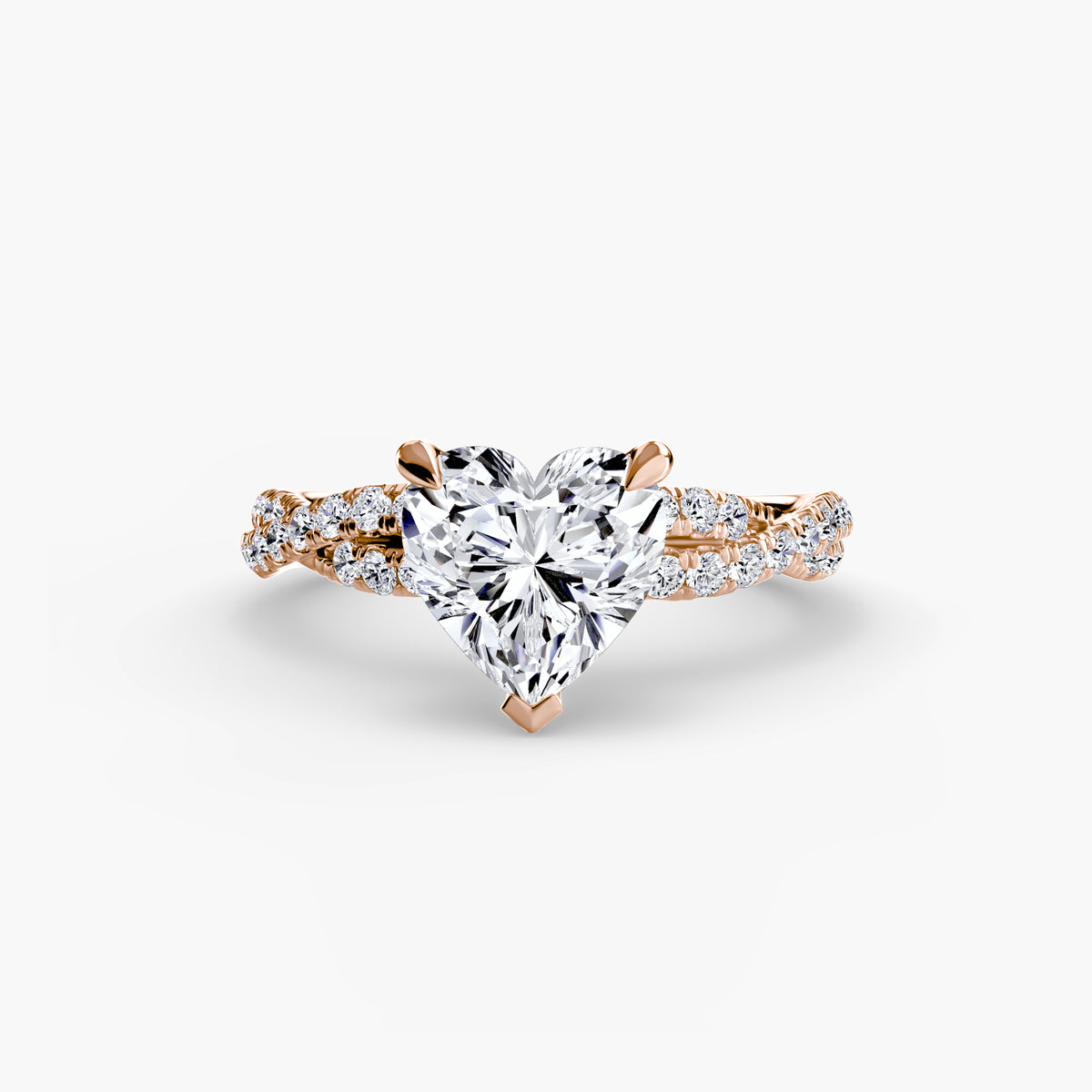 The Twisted Pavé Solitaire Setting