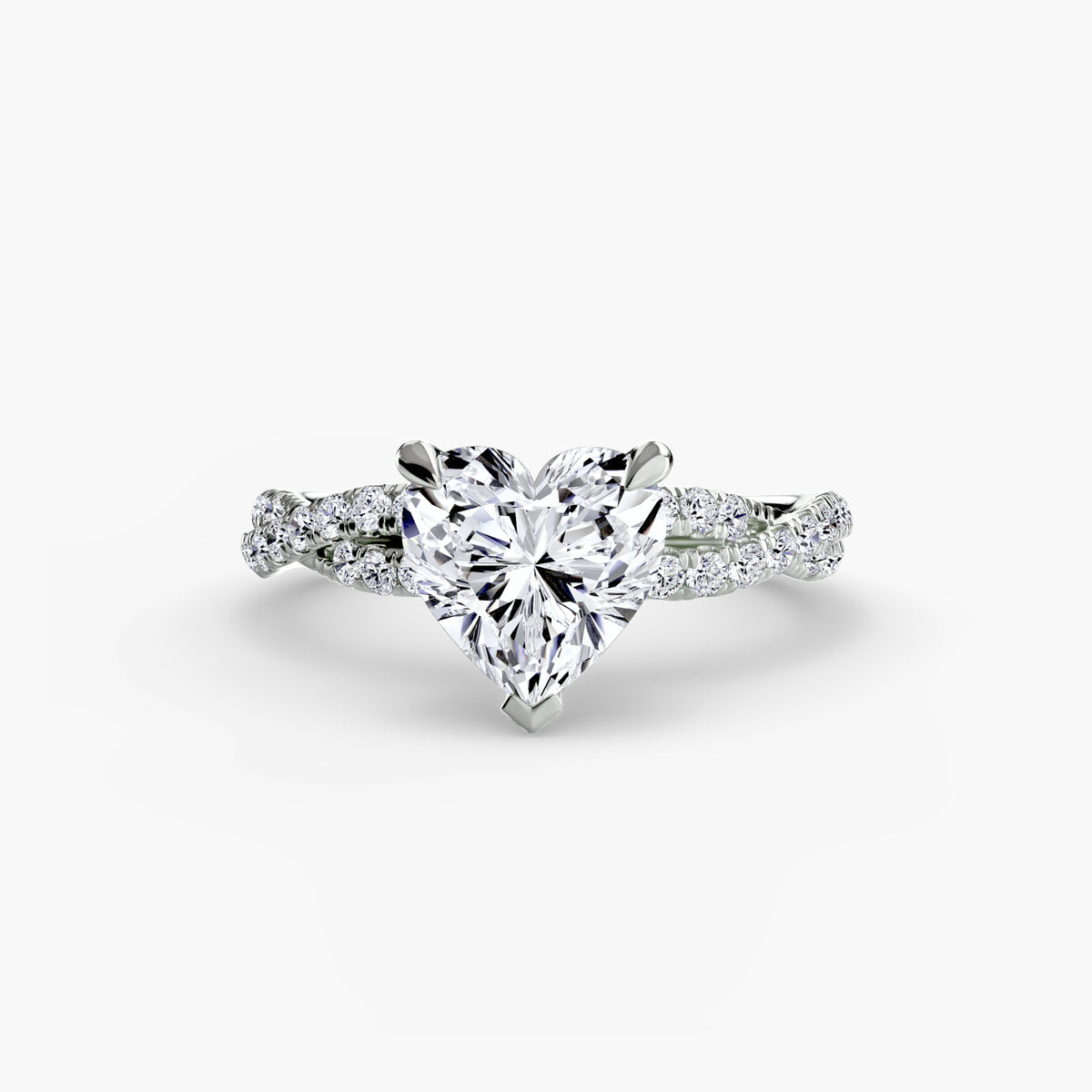 The Twisted Pavé Solitaire Setting
