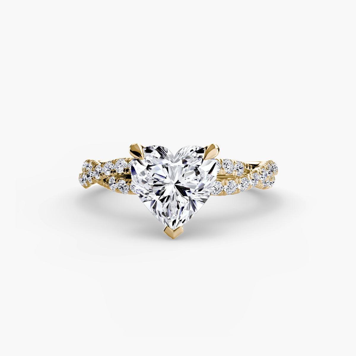 The Twisted Pavé Solitaire Setting