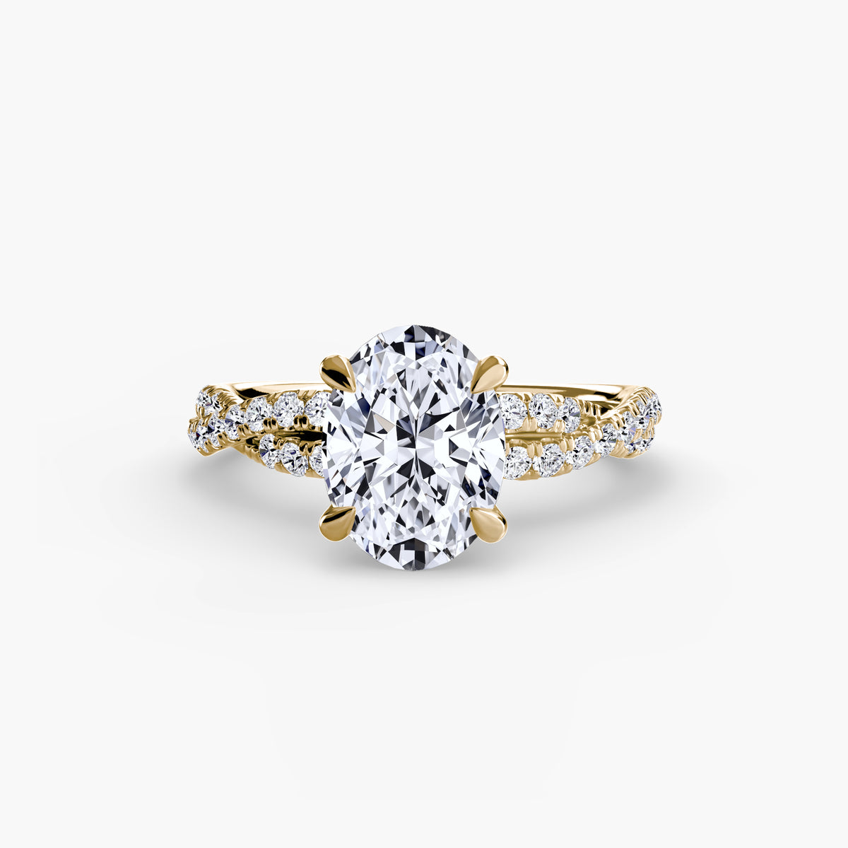 The Twisted Pavé Solitaire Setting