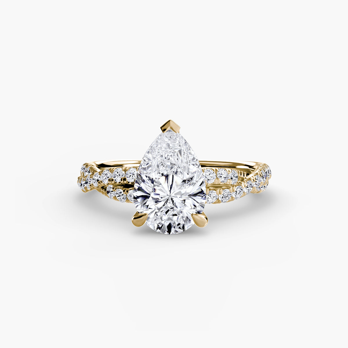 The Twisted Pavé Solitaire Setting