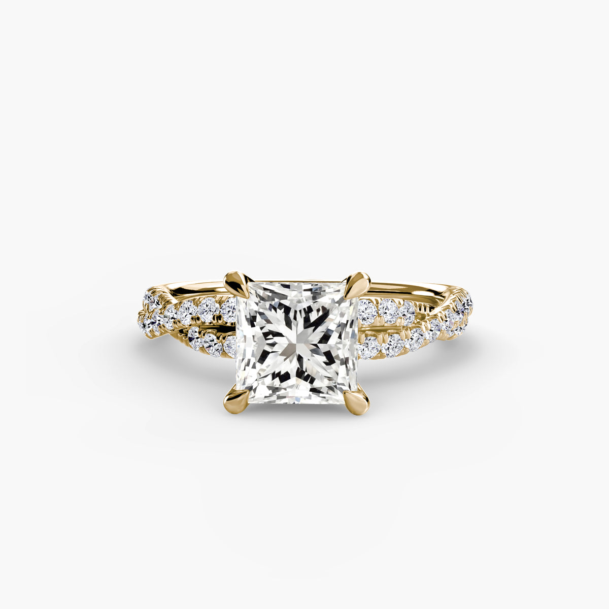 The Twisted Pavé Solitaire Setting