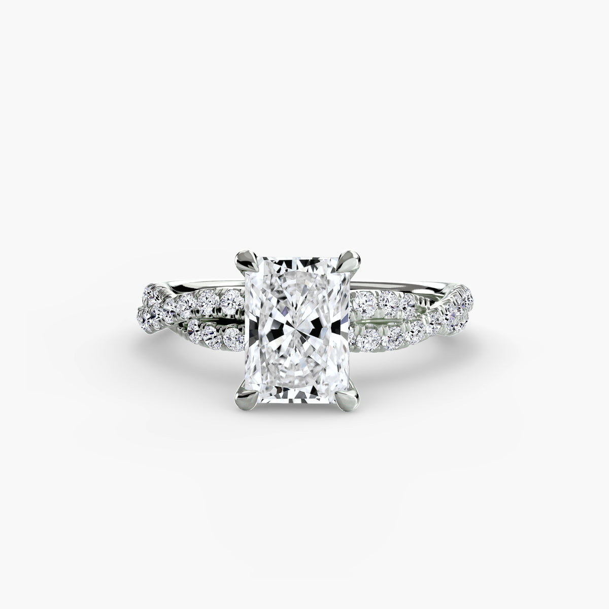 The Twisted Pavé Solitaire Setting