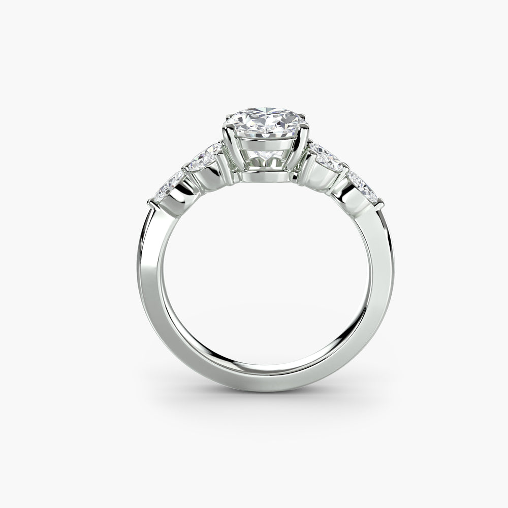 The Shoulder Cluster Ring Setting, setting