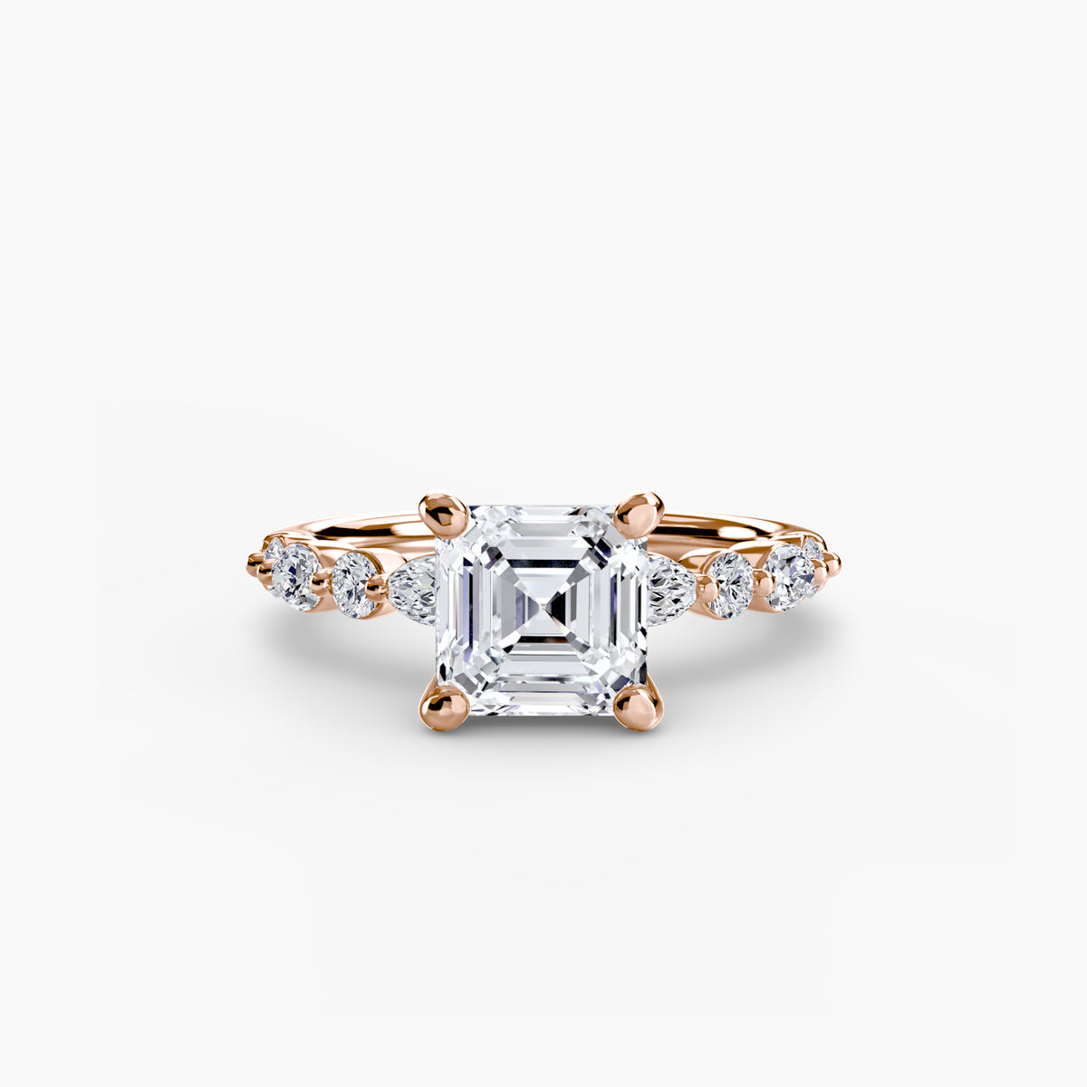 The Geneviève Solitaire with Eternity Pavé Setting
