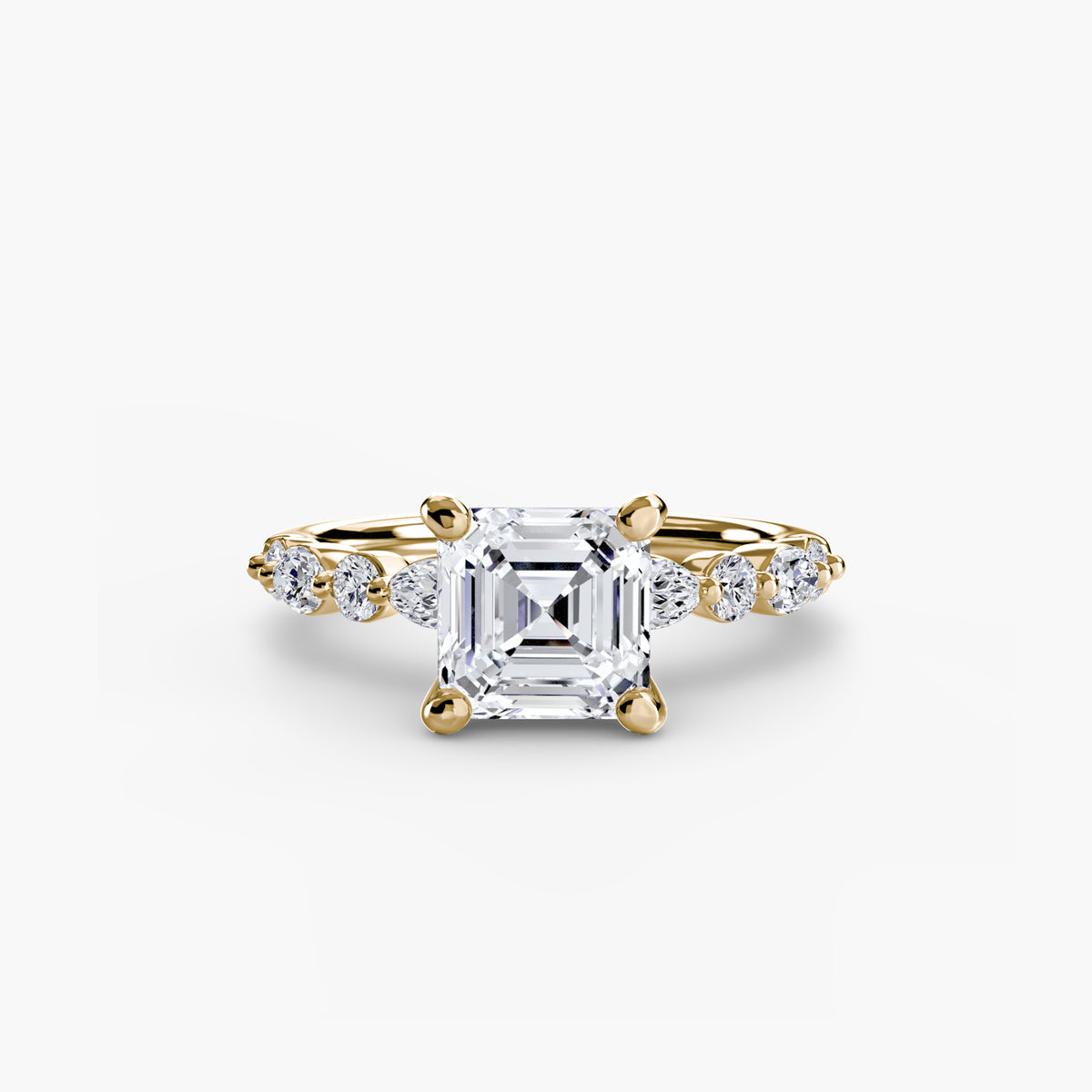 The Geneviève Solitaire with Eternity Pavé Setting