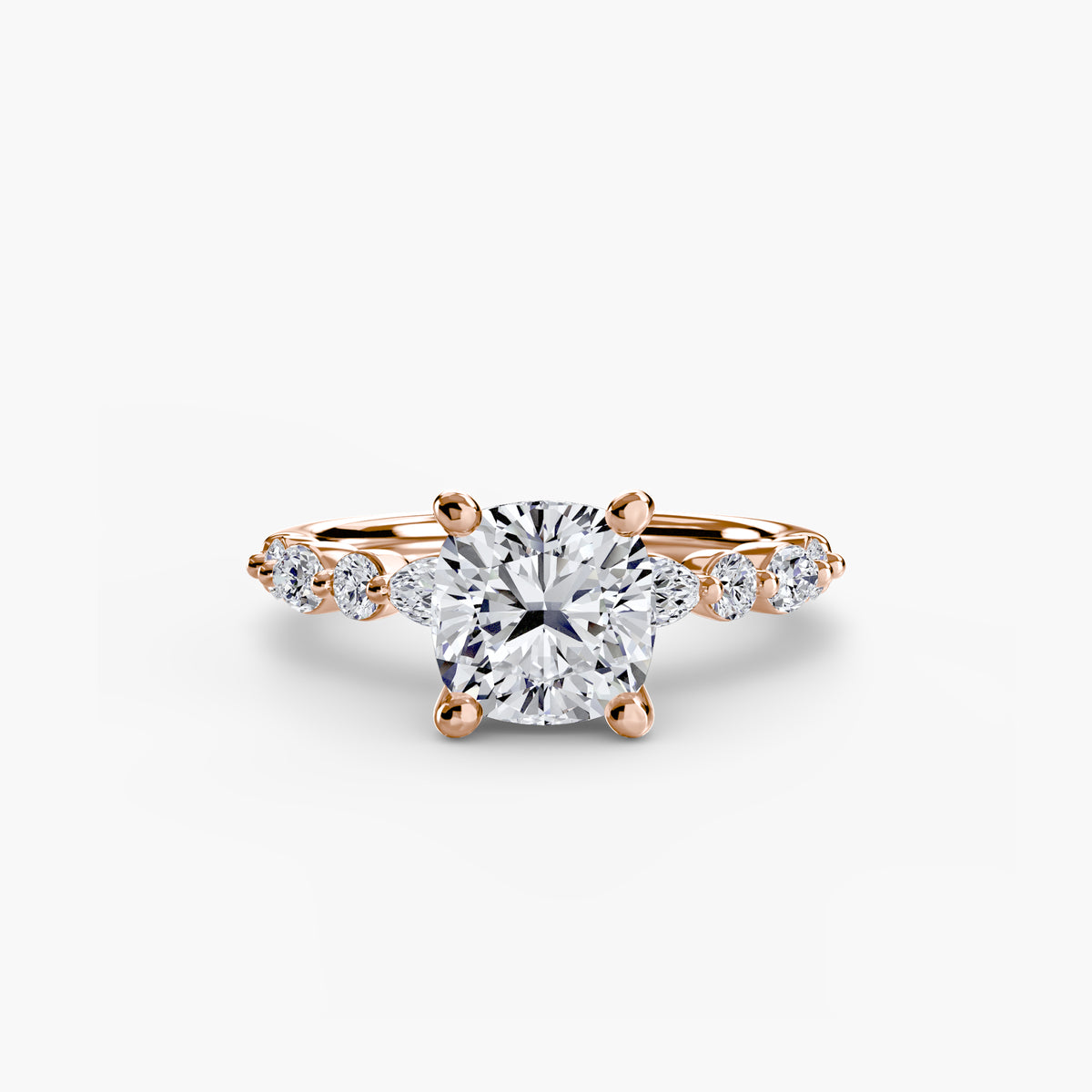 The Geneviève Solitaire with Eternity Pavé Setting