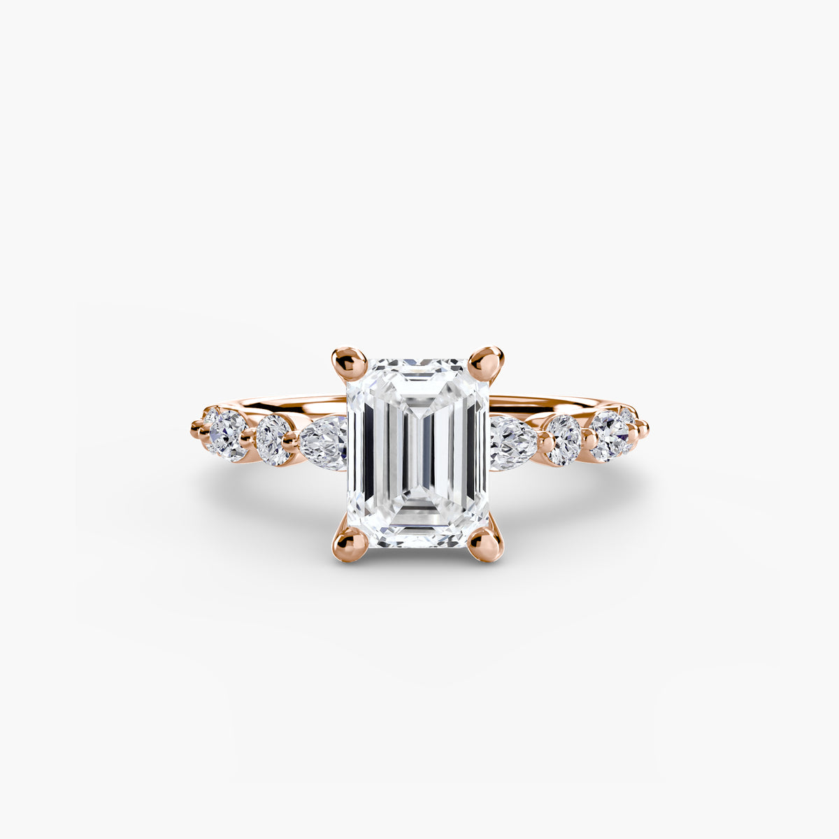The Geneviève Solitaire with Eternity Pavé Setting