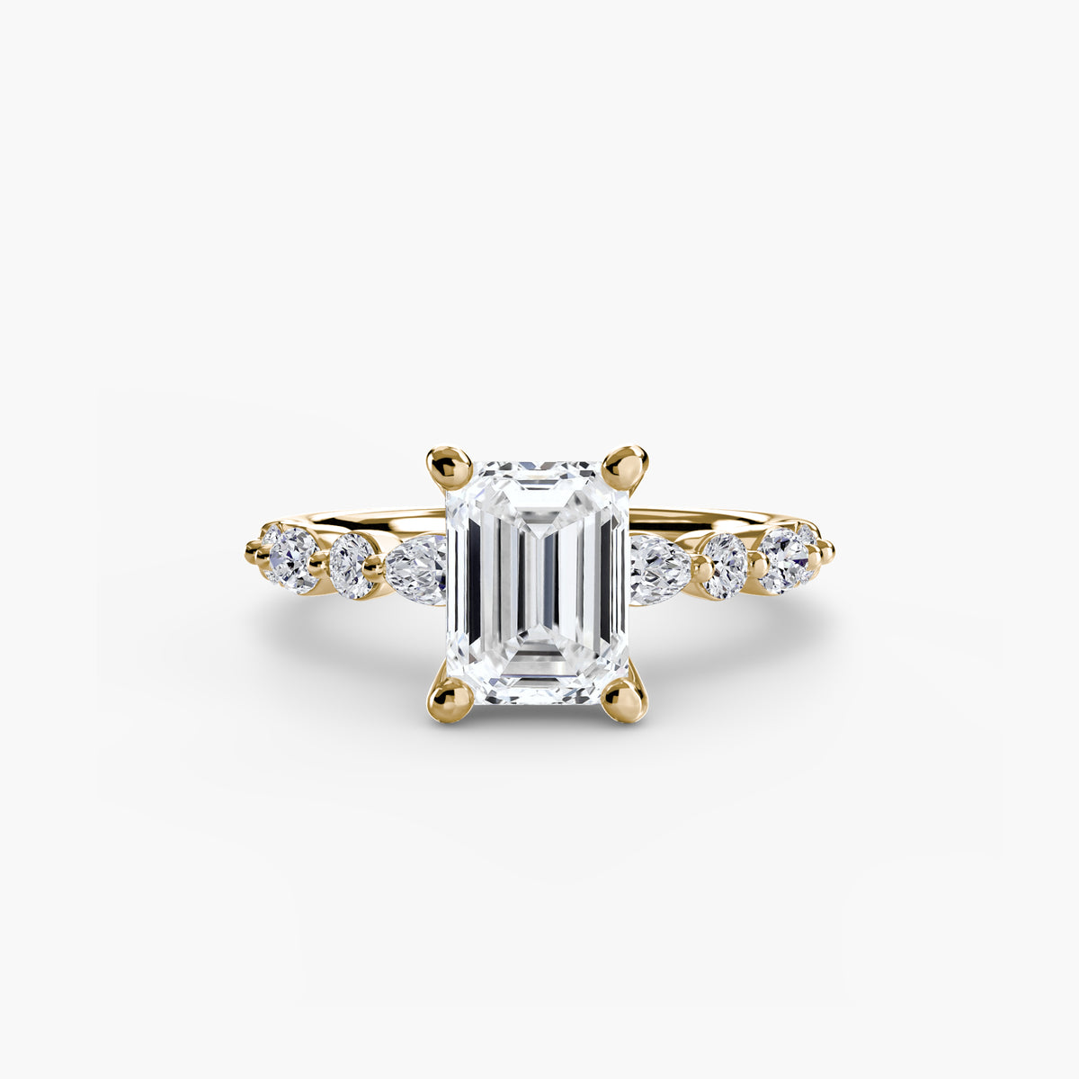The Geneviève Solitaire with Eternity Pavé Setting