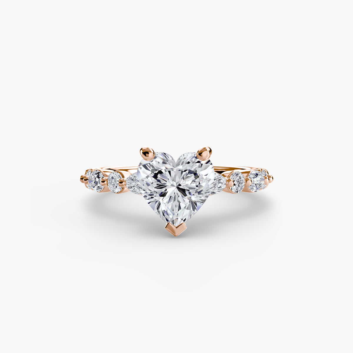 The Geneviève Solitaire with Eternity Pavé Setting
