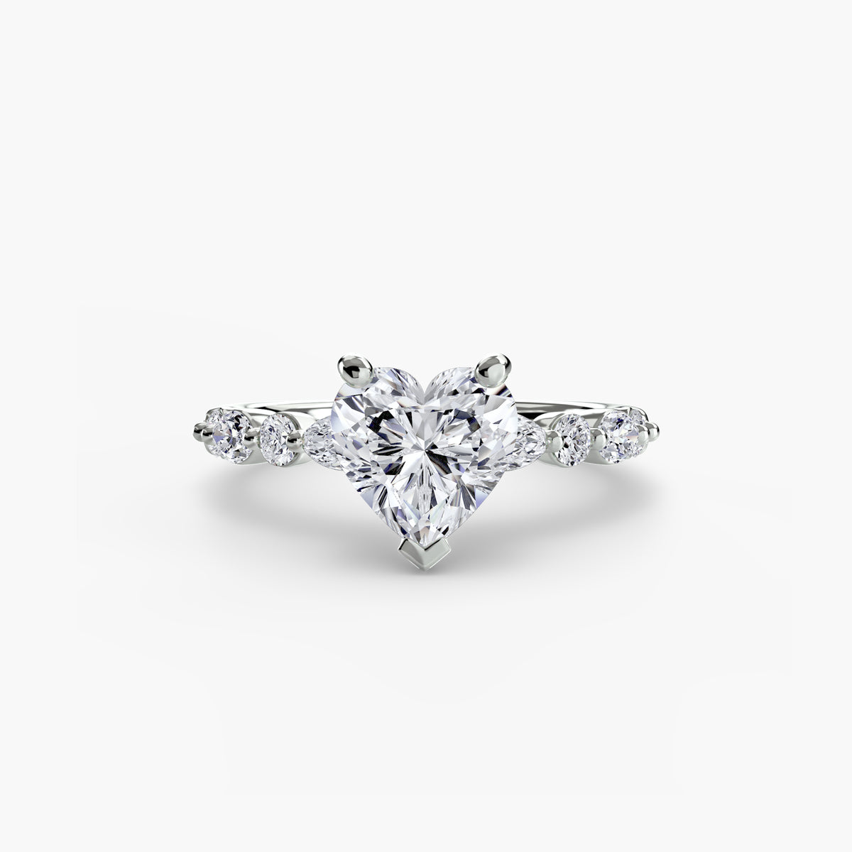 The Geneviève Solitaire with Eternity Pavé Setting
