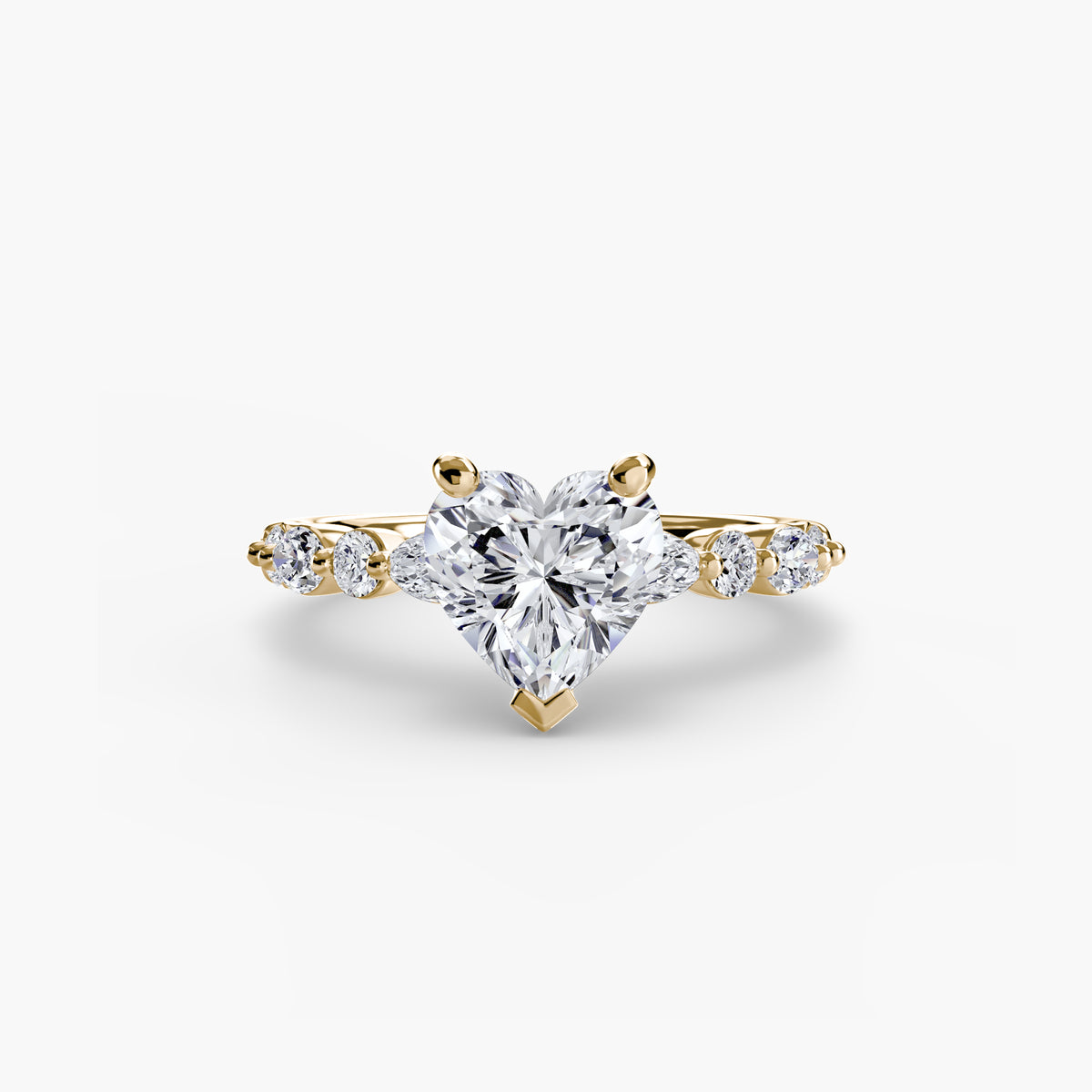The Geneviève Solitaire with Eternity Pavé Setting