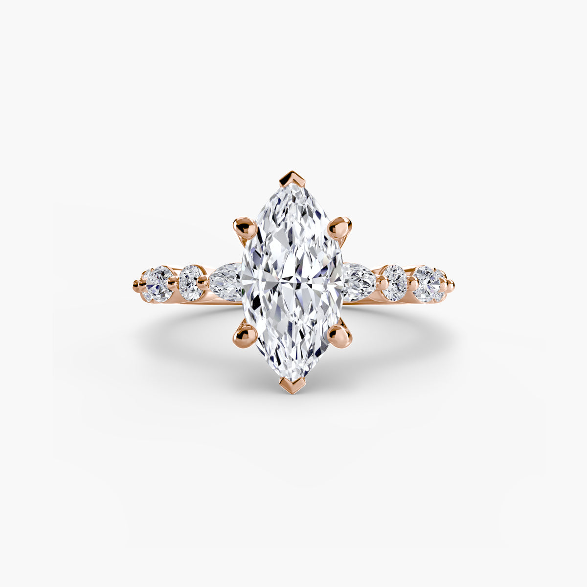 The Geneviève Solitaire with Eternity Pavé Setting