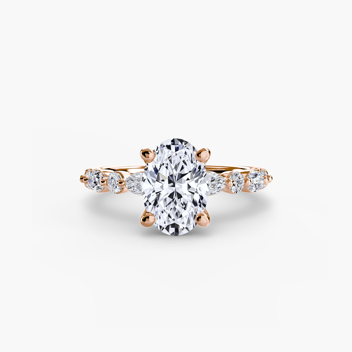 The Geneviève Solitaire with Eternity Pavé Setting
