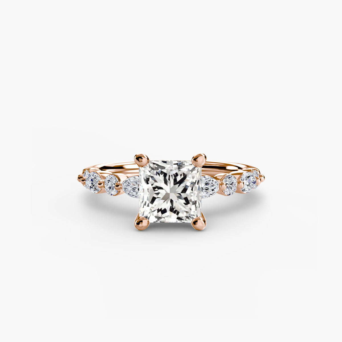 The Geneviève Solitaire with Eternity Pavé Setting