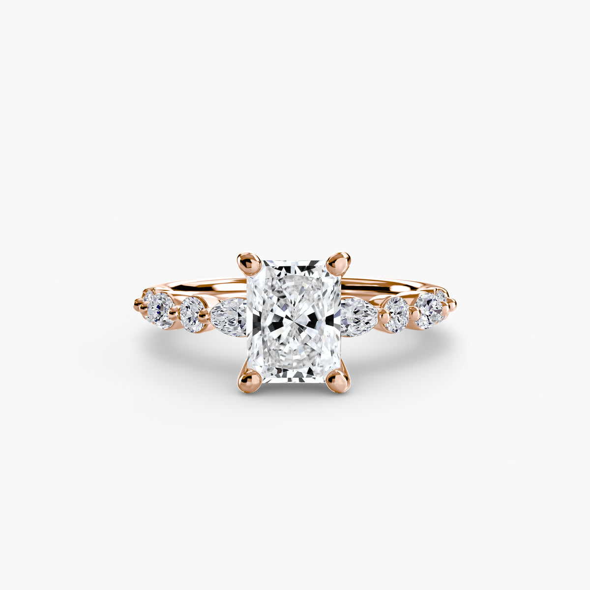 The Geneviève Solitaire with Eternity Pavé Setting