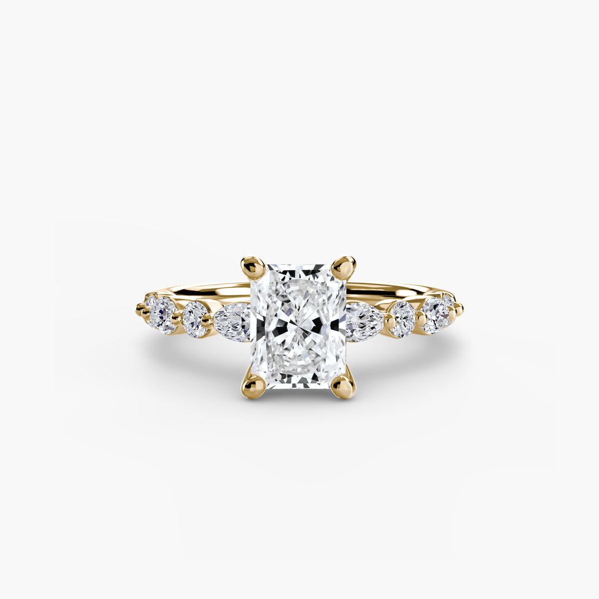 The Geneviève Solitaire with Eternity Pavé Setting