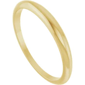 14K yellow gold tapered wedding band, original Stuller image